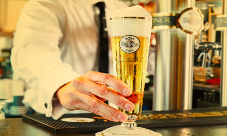 Warsteiner Bierglas Op Bar 40cl